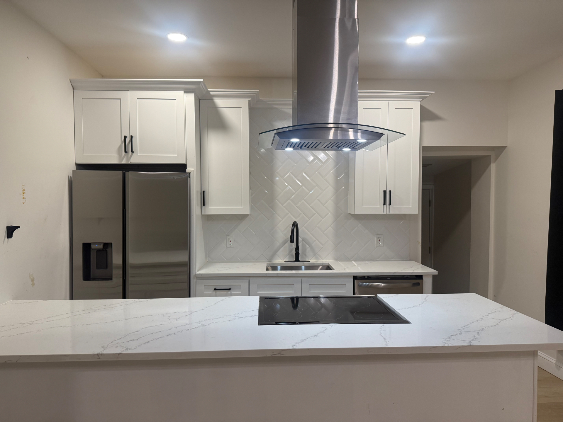 Modern shared kitchen inside a New First Day sober living home